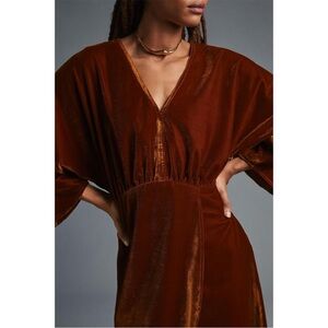NWT Anthro Let Me Be Asymmetrical Velvet Dress